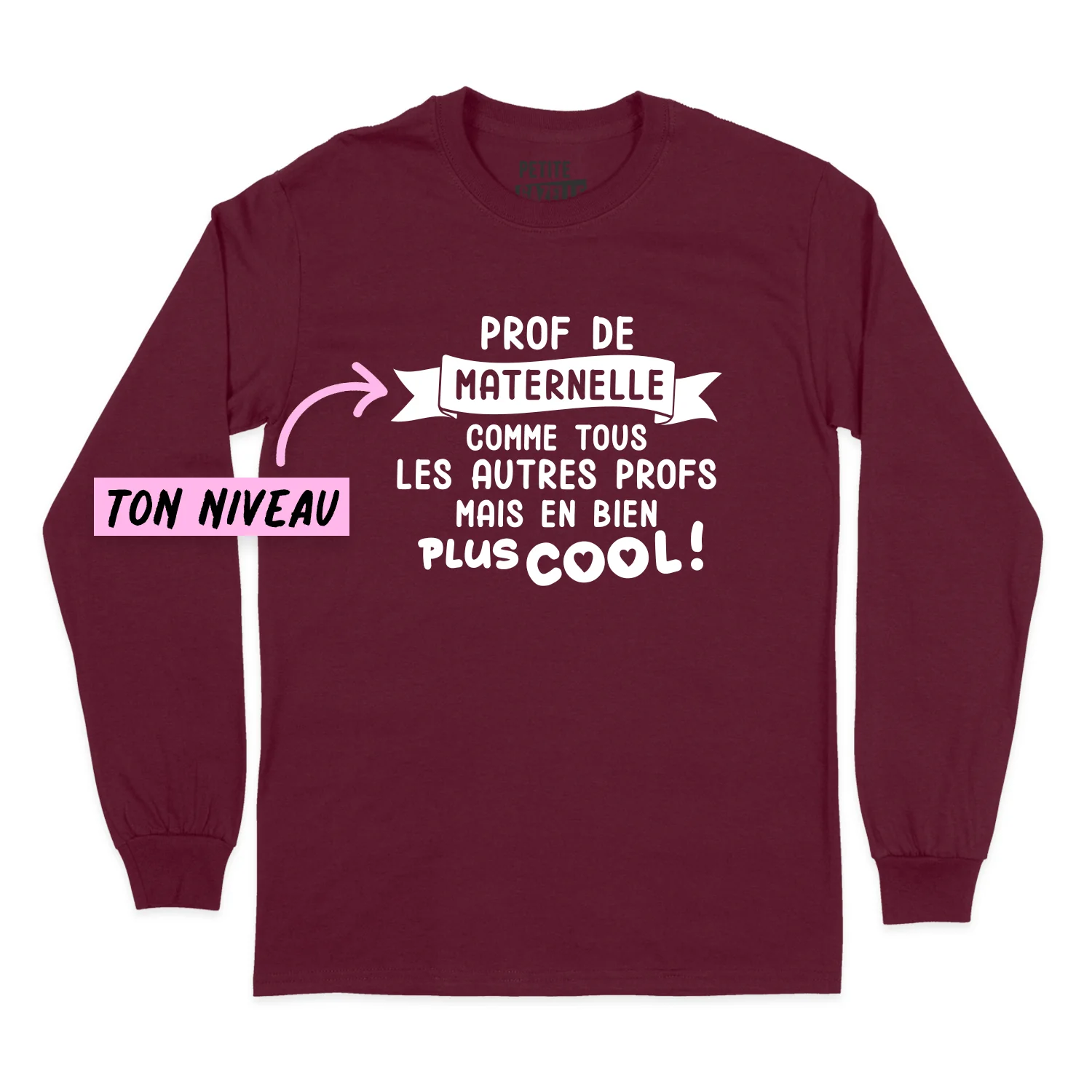 T-SHIRT À MANCHES LONGUES | Comme tous les autres profs mais en bien plus cool ! – Image 6