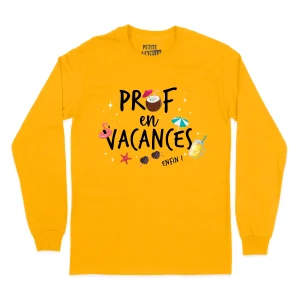 T-SHIRT À MANCHES LONGUES | Prof en vacances, enfin !
