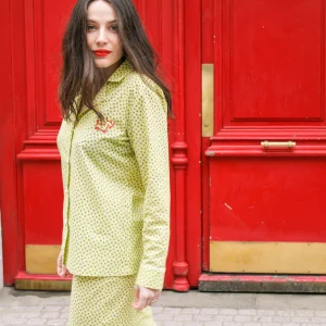 Pyjama Charlotte- Jaune pâle Nice