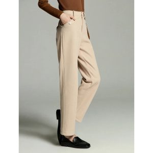 Pantalon Velours A Pinces Femme