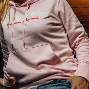 Sweat Gueuleton à capuche - rose - femme
