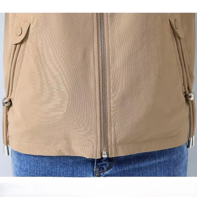 Veste Sans Manches Beige Femme – Image 3