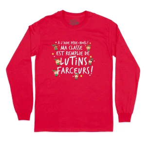T-SHIRT À MANCHES LONGUES | Ma classe est remplie de lutins