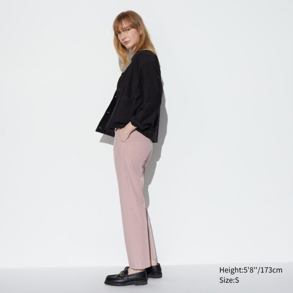 Pantalons Uniqlo Smart Ankle Length Long Femme Noir Y6702458 – Image 3