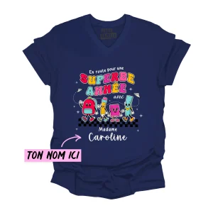 TSHIRT COL en V | En route pour une superbe année