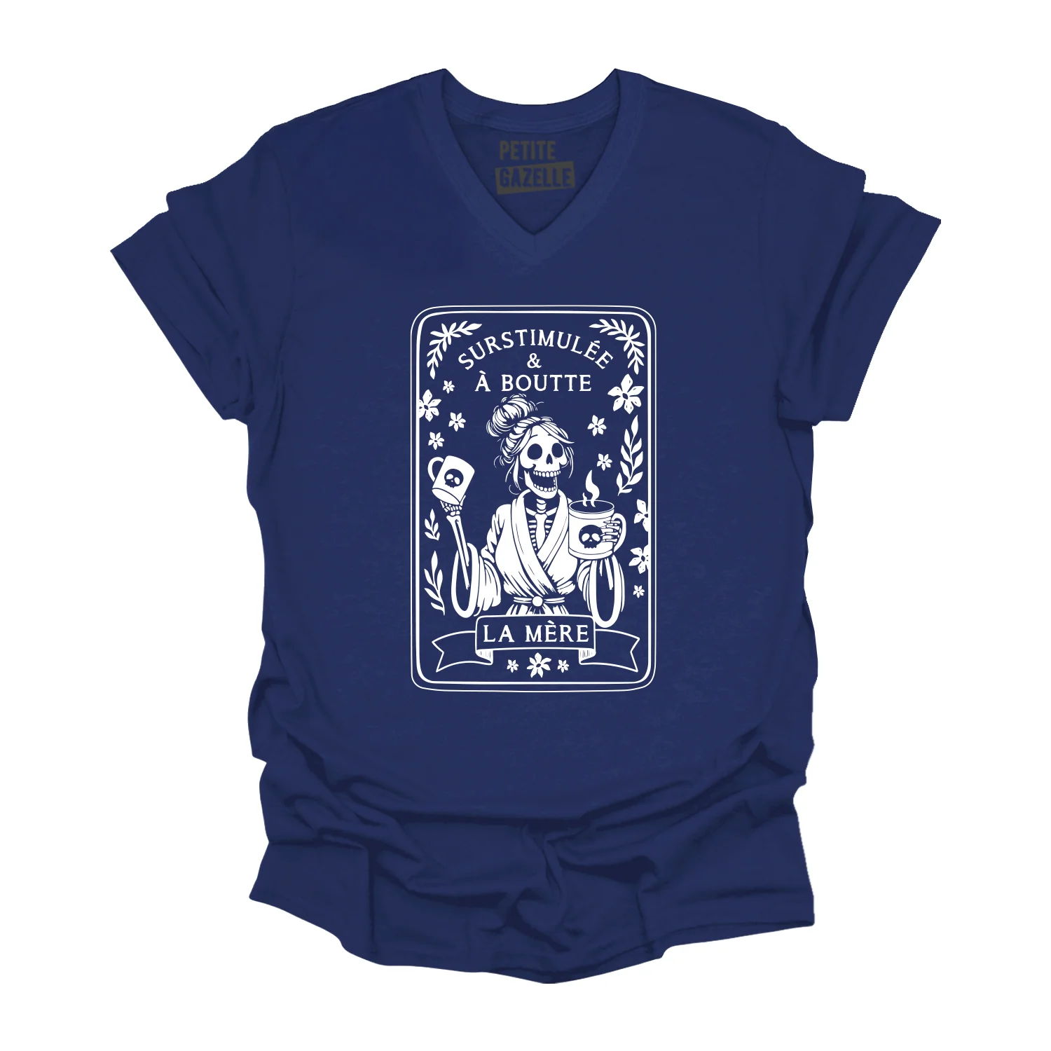 TSHIRT COL en V | Surstimulée & À boutte – Image 3