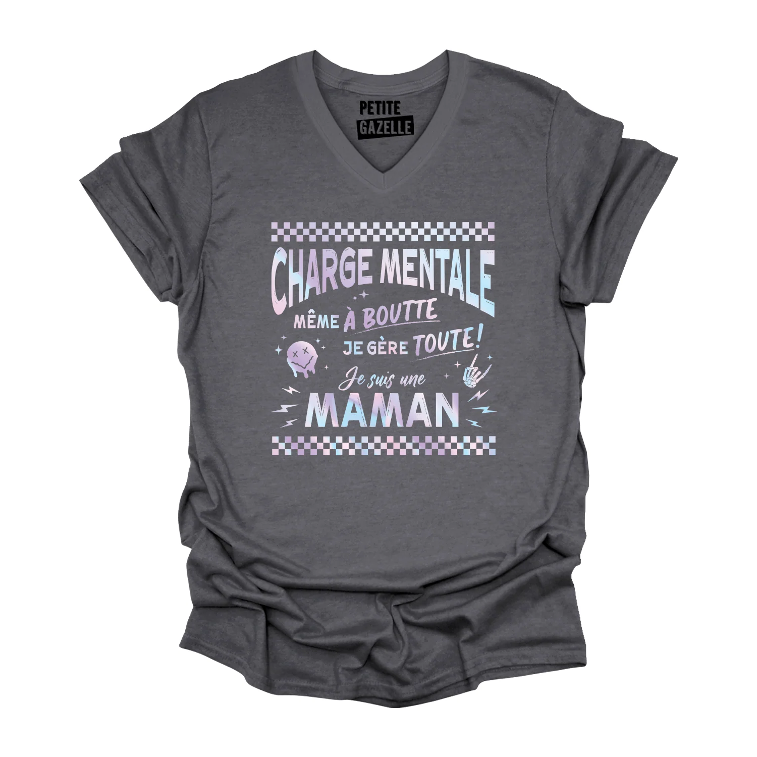 TSHIRT COL en V | Même à boutte – Image 4