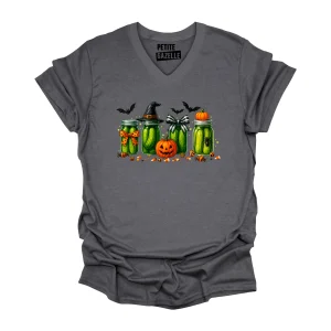 TSHIRT COL en V | Cornichons d'Halloween