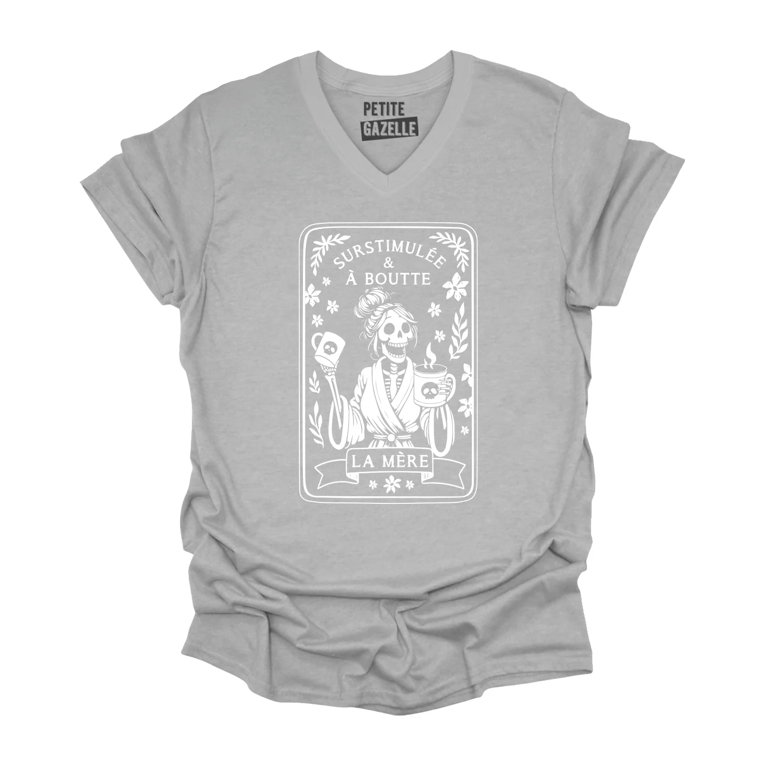 TSHIRT COL en V | Surstimulée & À boutte – Image 2