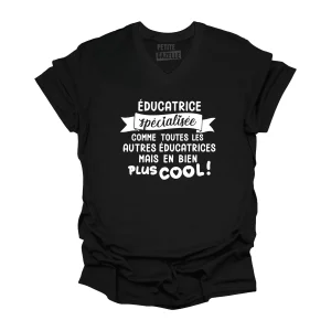 TSHIRT COL en V | Éducatrice Spécialisée