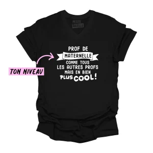 TSHIRT COL en V | Comme tous les autres profs mais en bien plus cool !