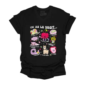 TSHIRT COL en V | Tu as le droit ...