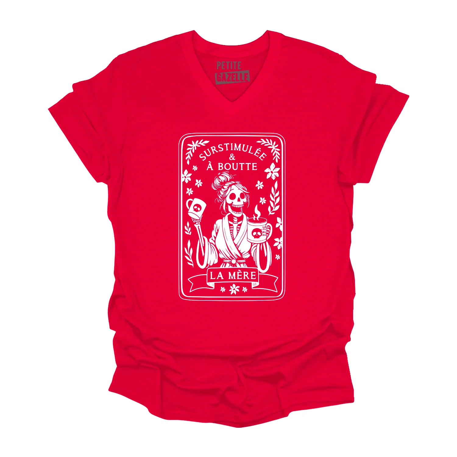 TSHIRT COL en V | Surstimulée & À boutte – Image 4