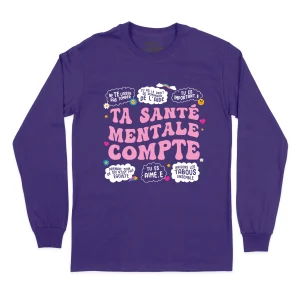 T-SHIRT À MANCHES LONGUES | Ta santé mentale compte
