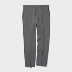 Pantalons Uniqlo Smart Ultra Stretch Ankle Length Long Homme Grise Y6801379