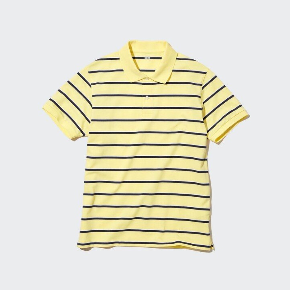 Polo Uniqlo Dry Pique Rayé Homme Blanche Y1345082 – Image 2