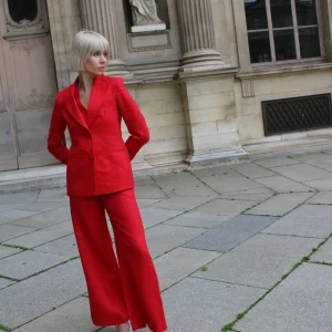 Pantalon Agathe- Rouge Bayonne