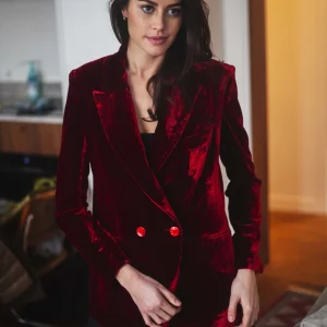 Veste Louise -Rouge Moulin Rouge