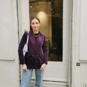 Veste Louise - Violet Cassis