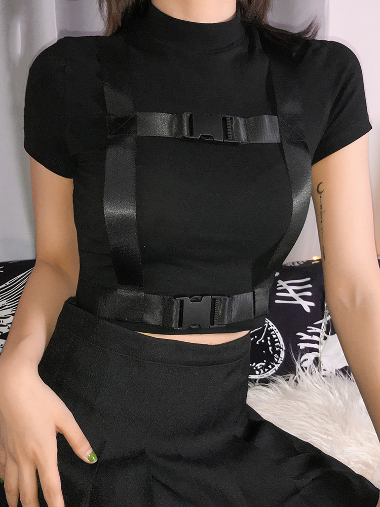 Crop top techwear pour femme – Image 3