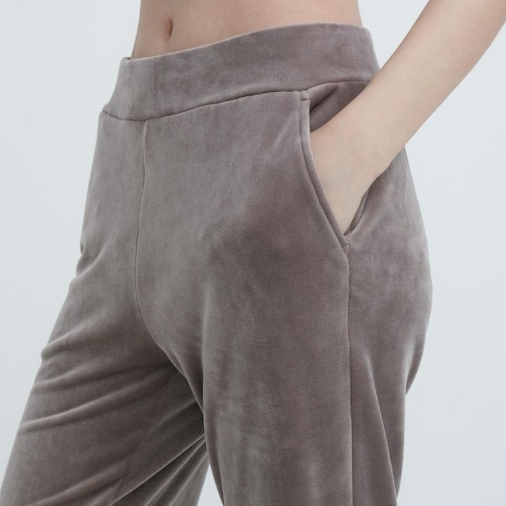 Pantalons Uniqlo Ultra Stretch Smooth Femme Bleu R6325084 – Image 3