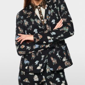 Blazer imprimé Chiens