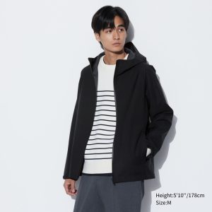 Parka Uniqlo Blocktech 3d Cut Parka Homme Noir K0134569
