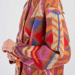 Manteau Imprimé marron