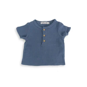 blouse bébé et enfant BLEU JEAN