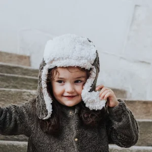 Chapka bébé & enfant teddy kaki