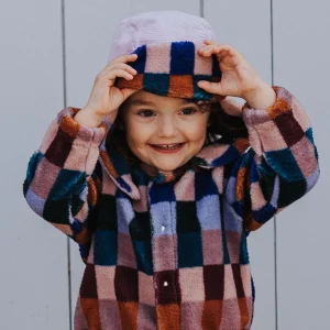 Chapka bébé & enfant teddy lilas