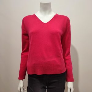 Pull Col V Fuchsia
