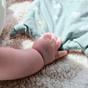 Doudou plat bébé blue bird