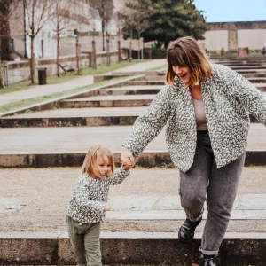 Duo vestes femme et enfant matelassées WILD