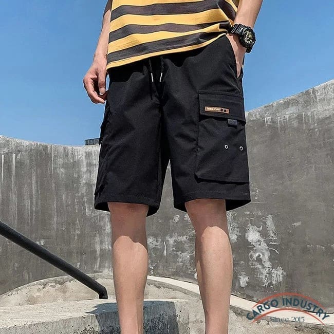 Short Cargo Détails Noir – Image 5