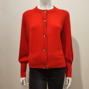 Gilet cachemire Rouge