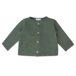 Cardigan bébé et enfant kaki seconde main – 6 mois