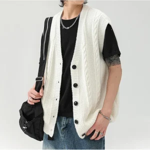 Gilet Homme Boutonné Col V