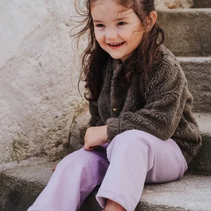 Veste bébé et enfant Teddy kaki