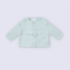 Gilet bébé et enfant menthe