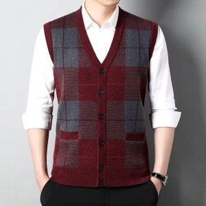 Gilet Sans Manches Homme Carreaux
