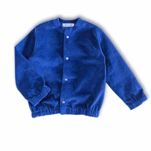 Gilet bébé et enfant velours Bleu – 4 ans