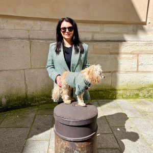 Veste Ciboulette Pour Chien - Vert à carreaux Giverny