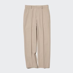 Pantalons Uniqlo Smart Ankle Length Femme Beige J4980317