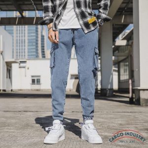 Jean Cargo Homme Fuselé Casual