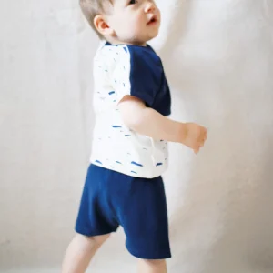 Short pour bébé et enfant marine