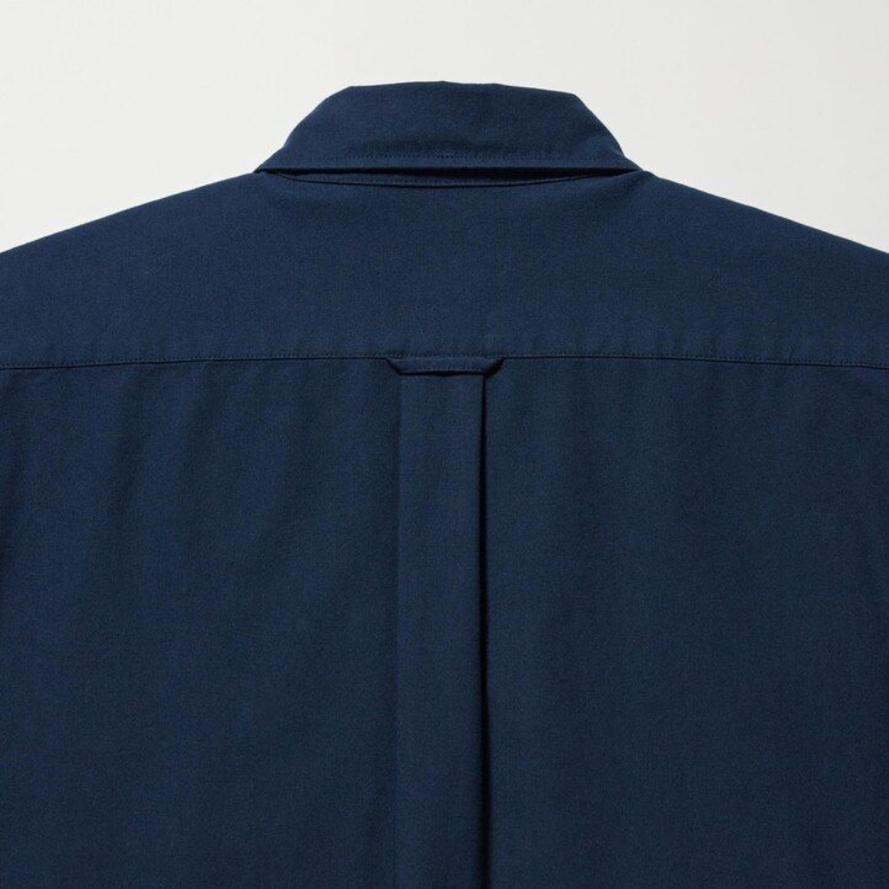 Chemises Uniqlo Coupe Ajustée Oxford Regular Collar Homme Bleu T3548216 – Image 5