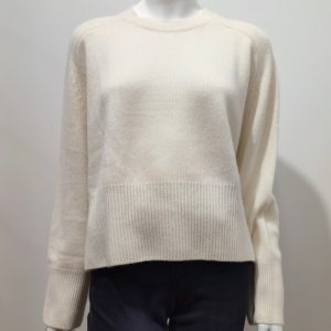 Pull écru 4 fils cachemire