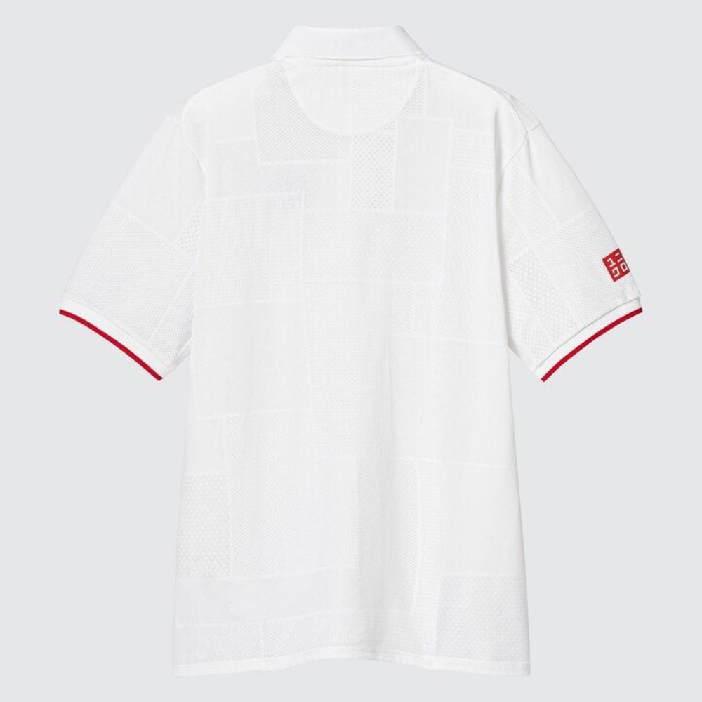 Polo Uniqlo Kei Nishikori London 2022 Dry Ex Homme Blanche W2735619 – Image 3