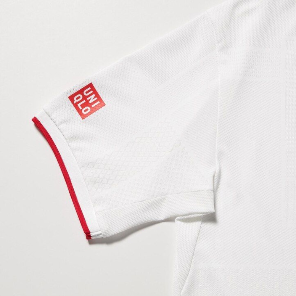 Polo Uniqlo Kei Nishikori London 2022 Dry Ex Homme Blanche W2735619 – Image 4